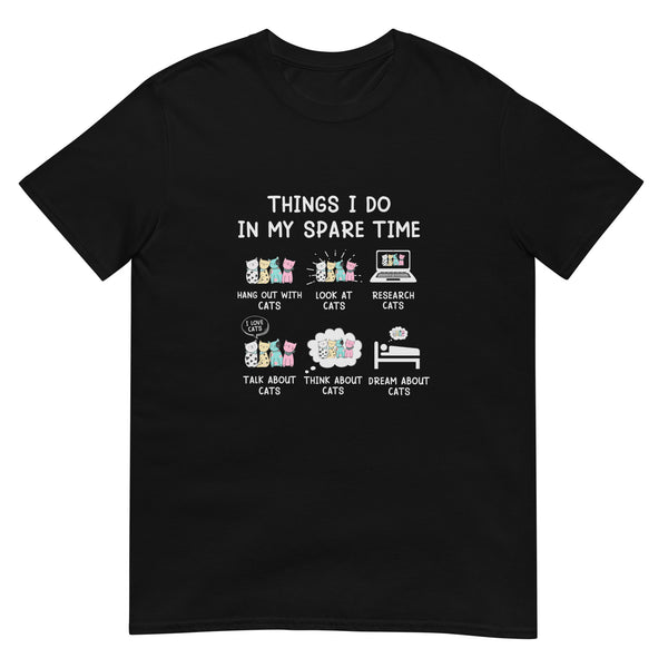 Cats Spare Time Short-Sleeve Unisex T-Shirt