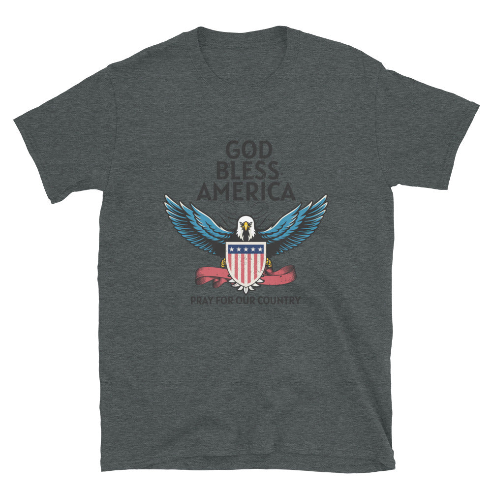 God Bless America & Pray Short-Sleeve Unisex T-Shirt