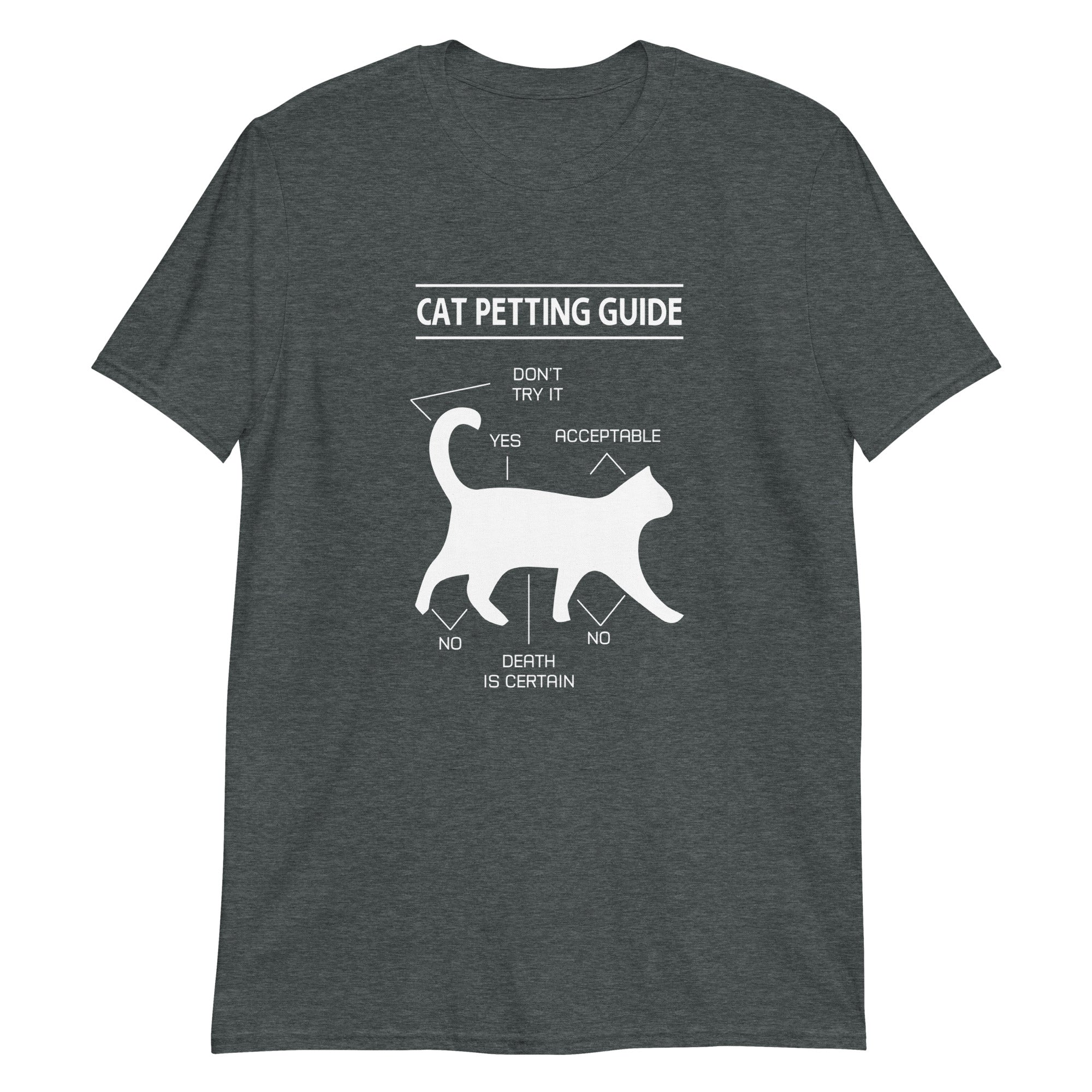 Cat Petting Guide Short-Sleeve Unisex T-Shirt