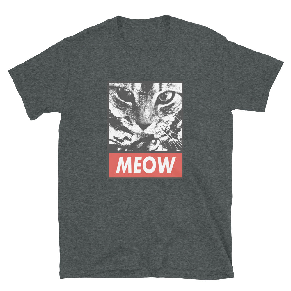 MEOW Cat Short-Sleeve Unisex T-Shirt