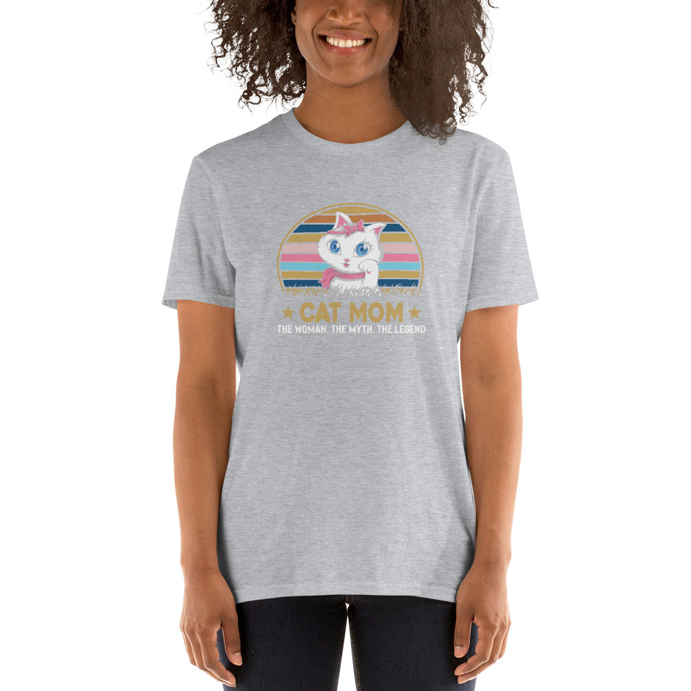 Cat Mom Legend Short-Sleeve Unisex T-Shirt