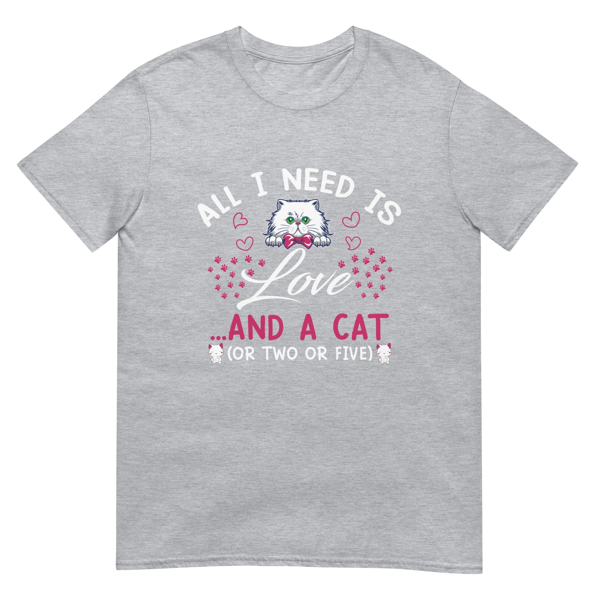 Love and a Cat Short-Sleeve Unisex T-Shirt