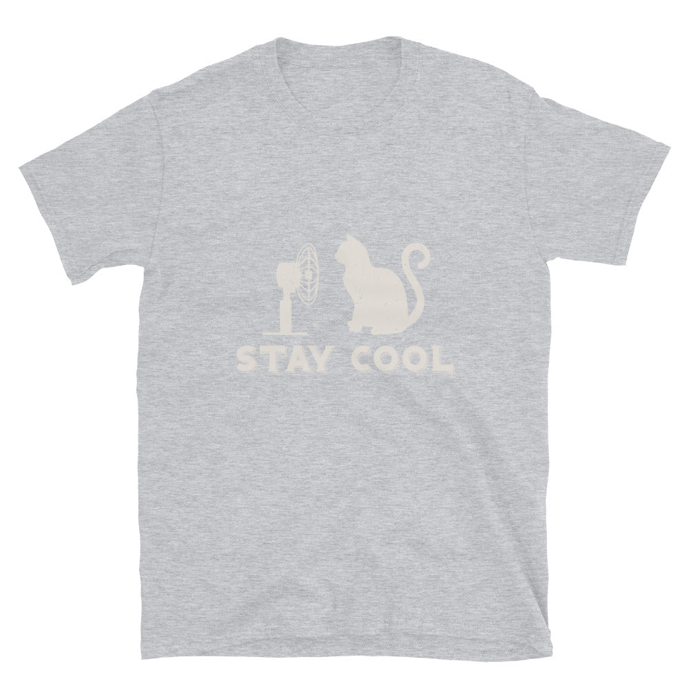Stay Cool Cat Short-Sleeve Unisex T-Shirt