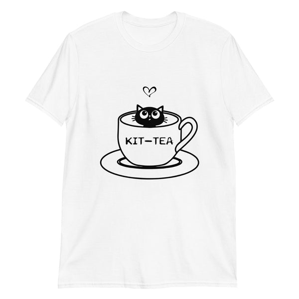 Kit-Tea Cat Short-Sleeve Unisex T-Shirt