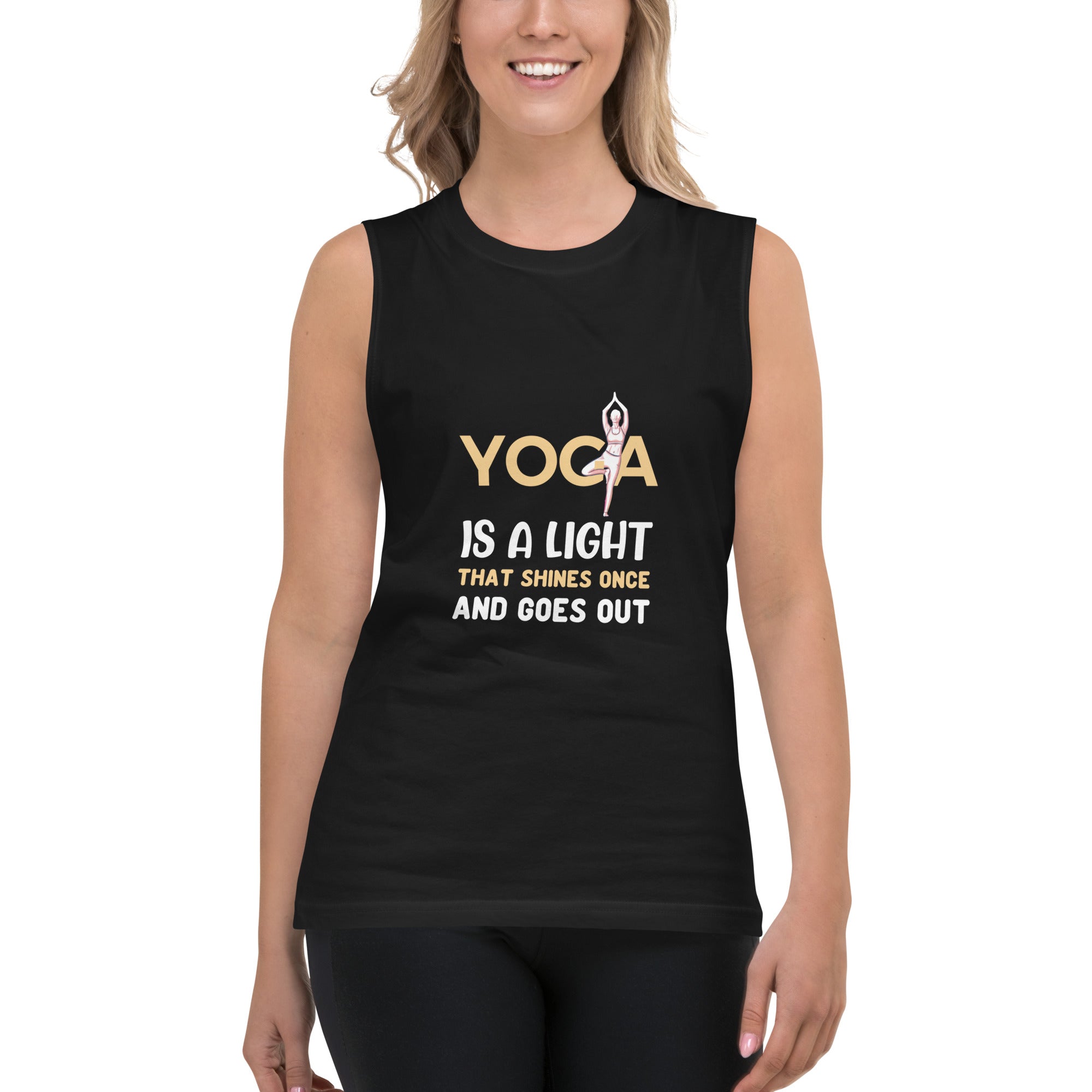 Yoga is a Light Muscle Shirt