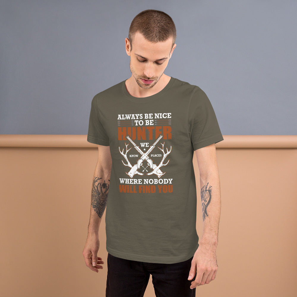 Hunters Know Where Unisex t-shirt
