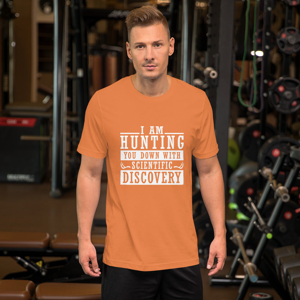 Hunting with Science Unisex t-shirt