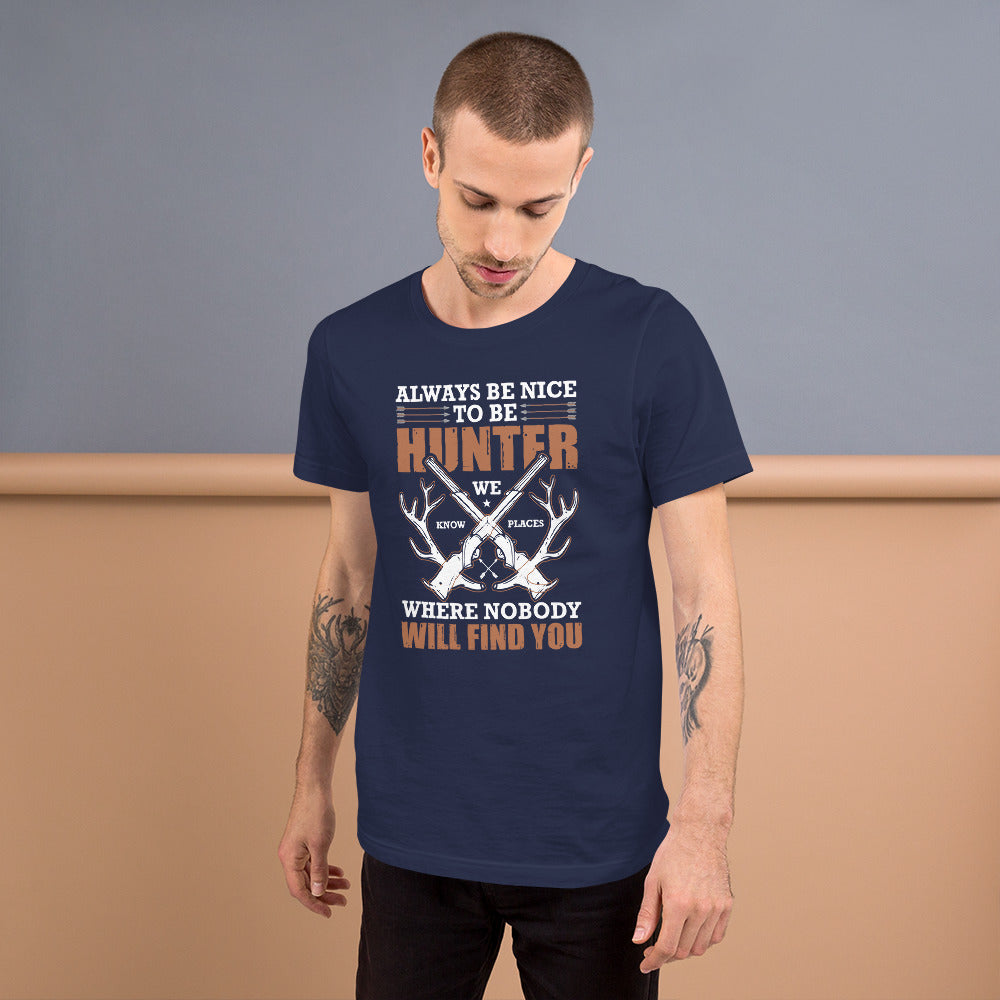 Hunters Know Where Unisex t-shirt