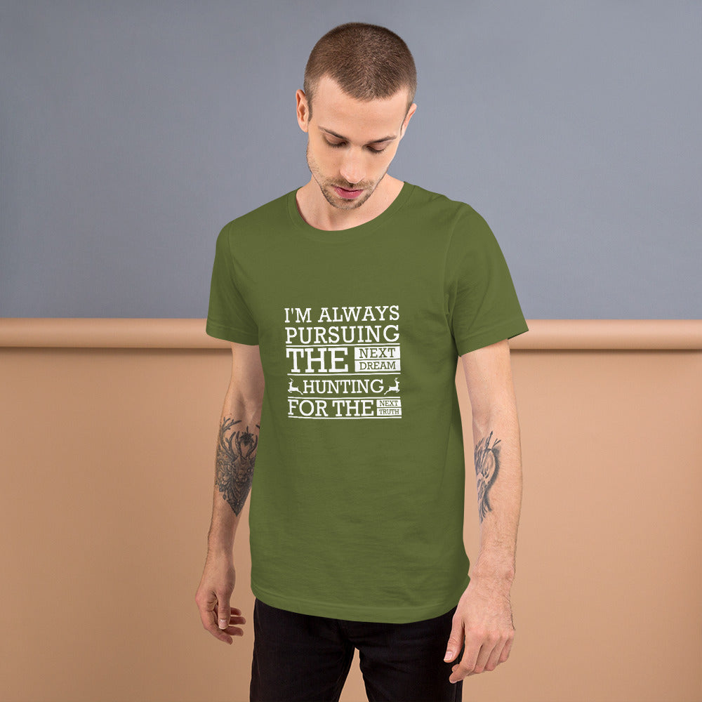 Hunting for the Next Truth Unisex t-shirt