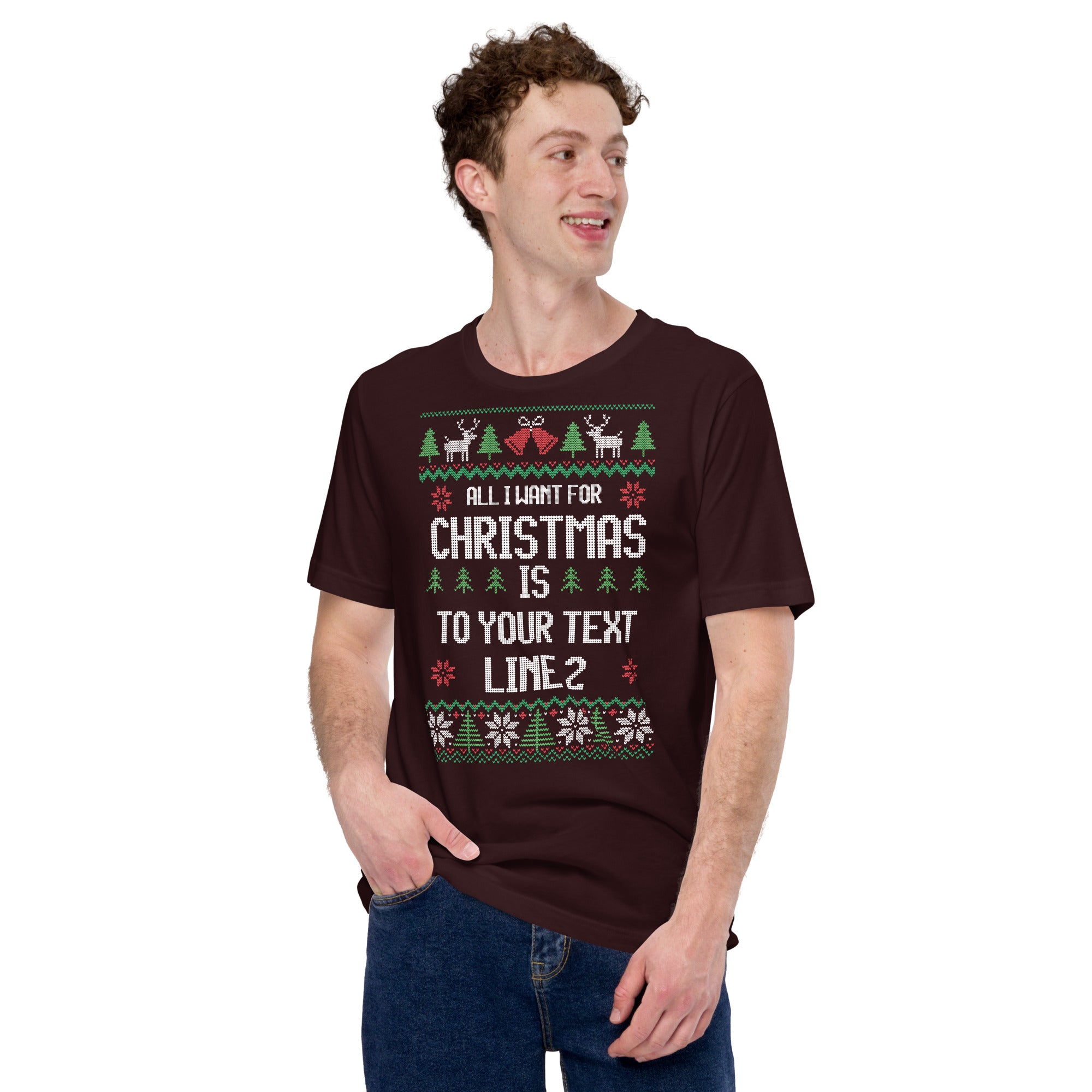 All I Want For Christmas Is To Your Test Line Unisex t-shirt