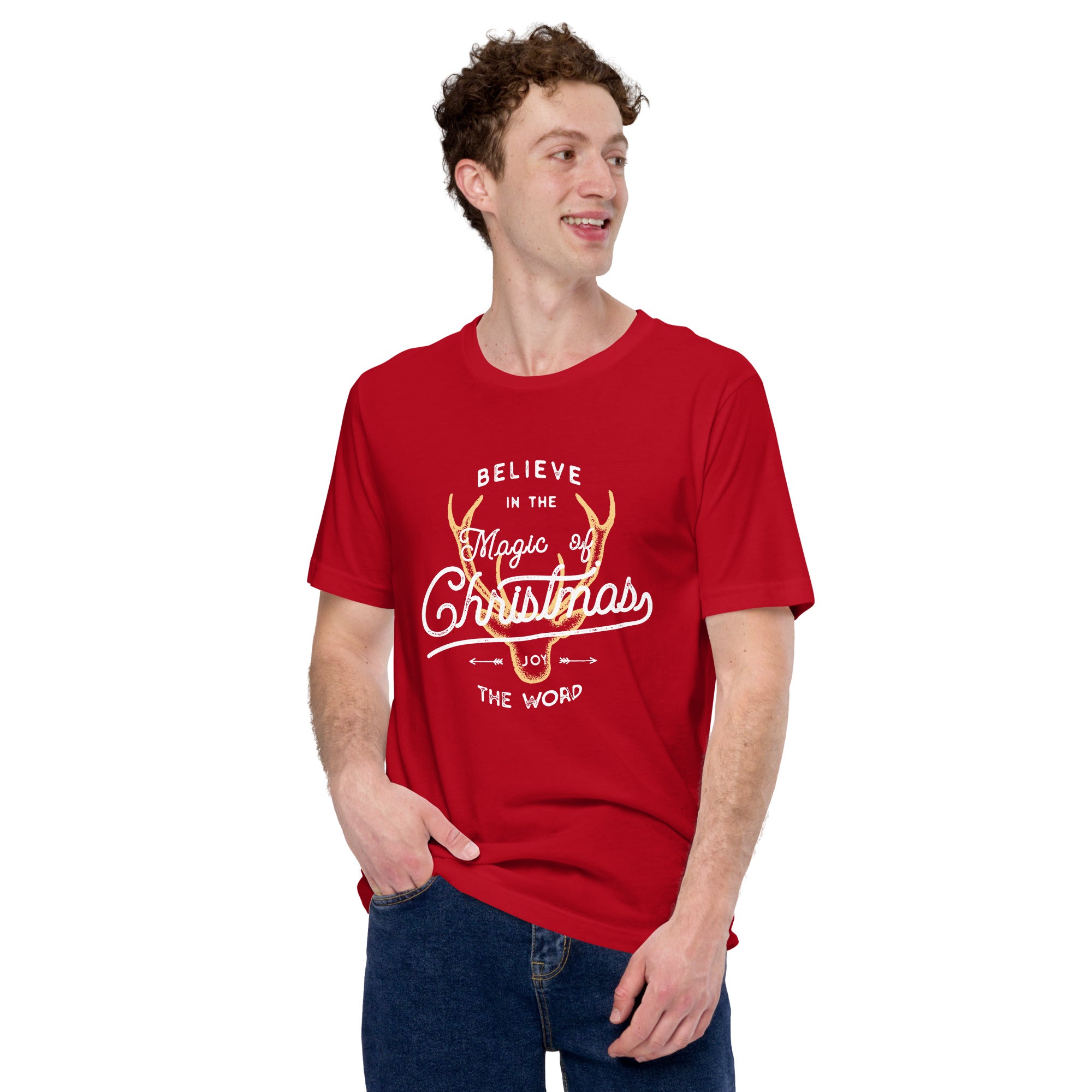 Believe In The Magic Of Christmas Joy The World Unisex t-shirt